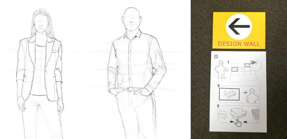 Signing and personas illustrations