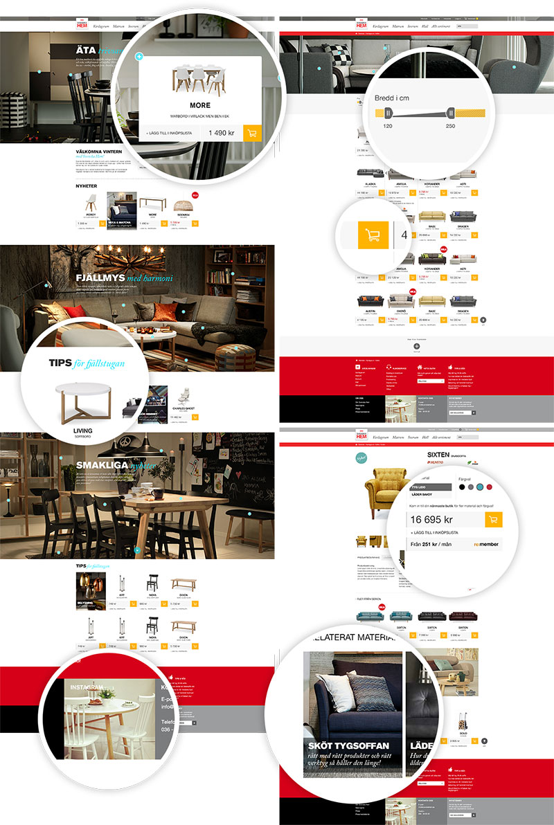 Concept kitchen and workingarea with hotspot
