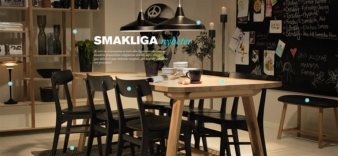 Concept kitchen and workingarea with hotspot
